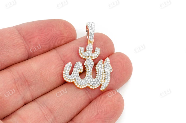 1.66CTW Arabic Allah Diamond Pendant  customdiamjewel   