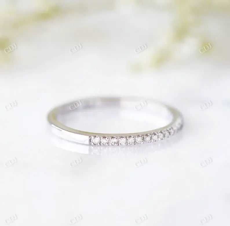 Micro Paved Diamond Thin Eternity Wedding Ring  customdiamjewel   