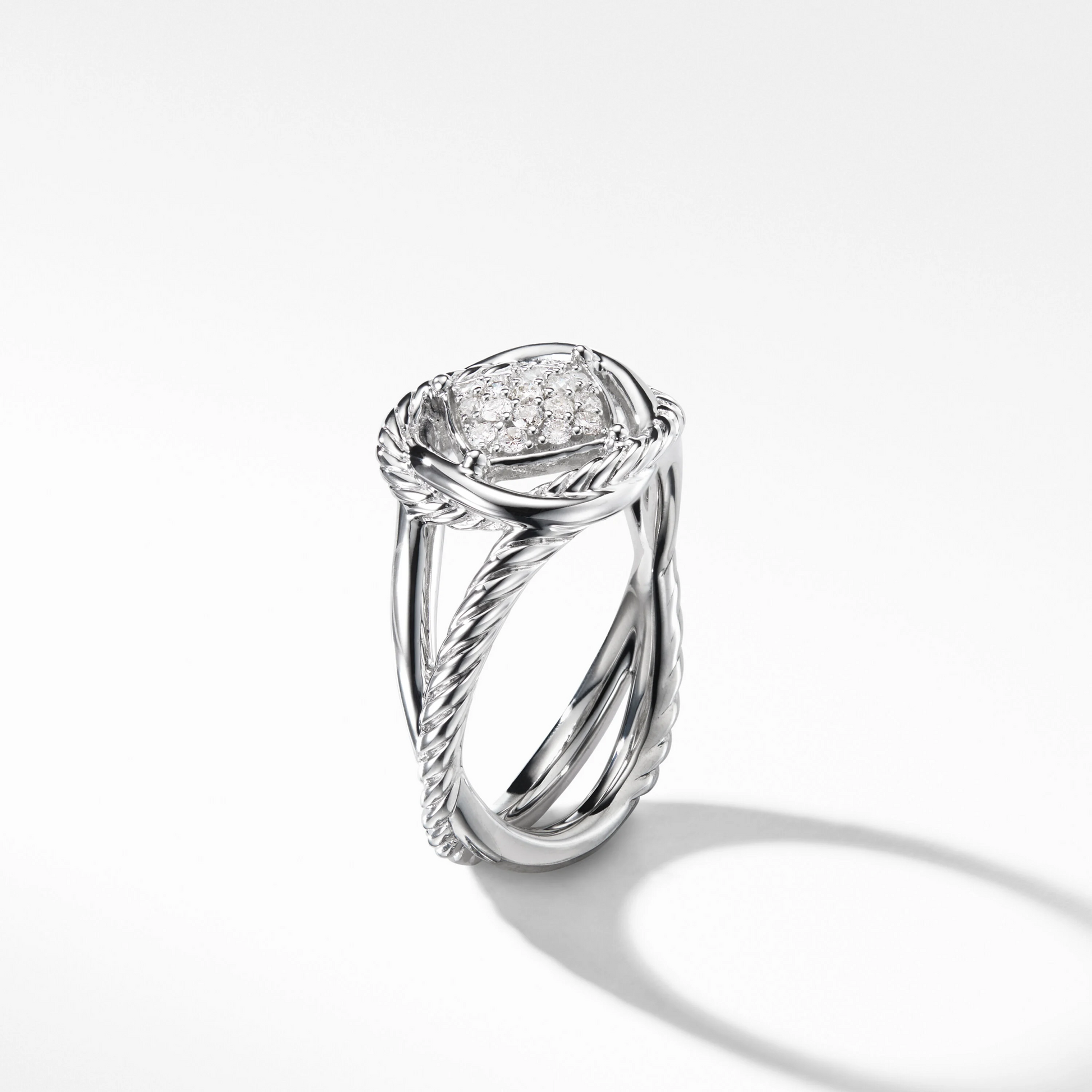 Infinity Rope Style Round Lab Grown Diamond Ring  customdiamjewel   