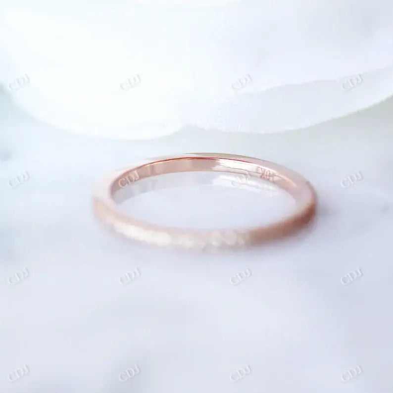 Micro Paved Diamond Thin Eternity Wedding Ring  customdiamjewel   