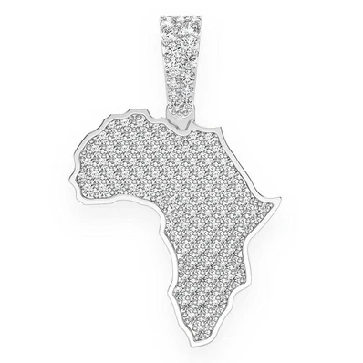 1.10CTW Africa Diamond Pendant  customdiamjewel   