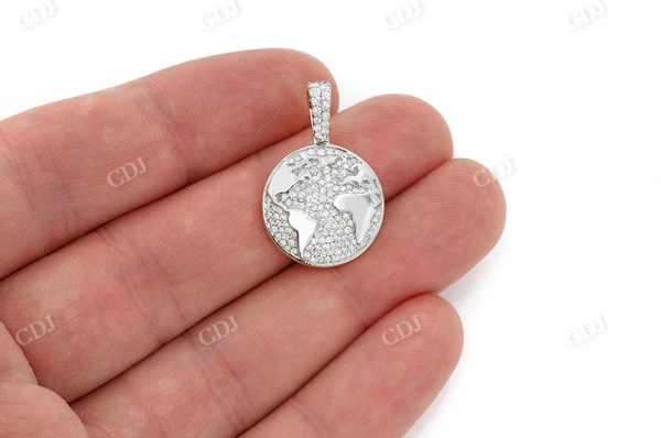 0.75CTW Globe Diamond Pendant  customdiamjewel   