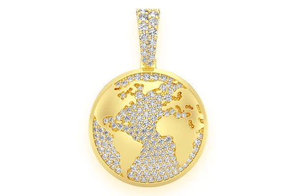 0.75CTW Globe Diamond Pendant  customdiamjewel   