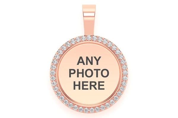 0.33CTW Small Picture Diamond Pendant  customdiamjewel   