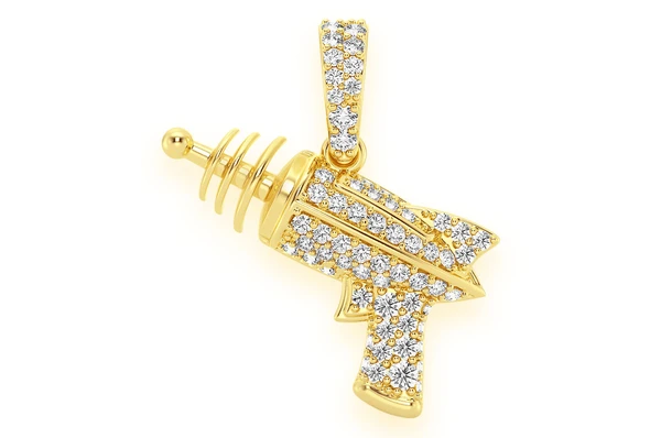 0.33CTW Raygun Diamond Pendant  customdiamjewel   