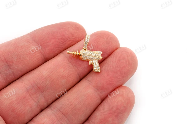 0.33CTW Raygun Diamond Pendant  customdiamjewel   