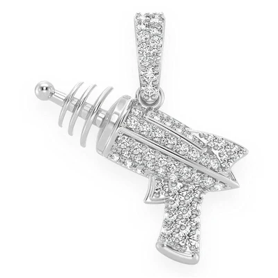 0.33CTW Raygun Diamond Pendant  customdiamjewel   