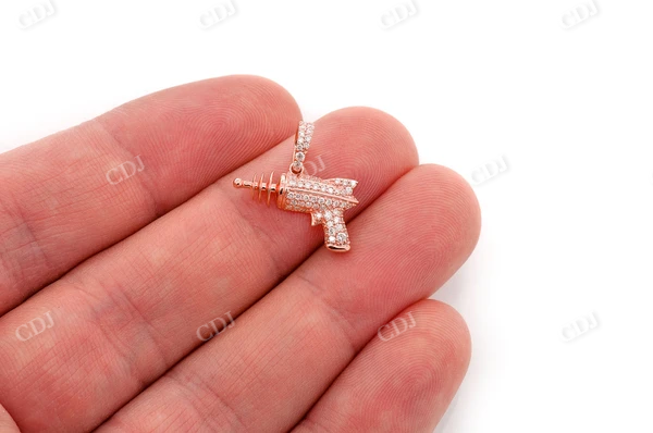 0.33CTW Raygun Diamond Pendant  customdiamjewel   