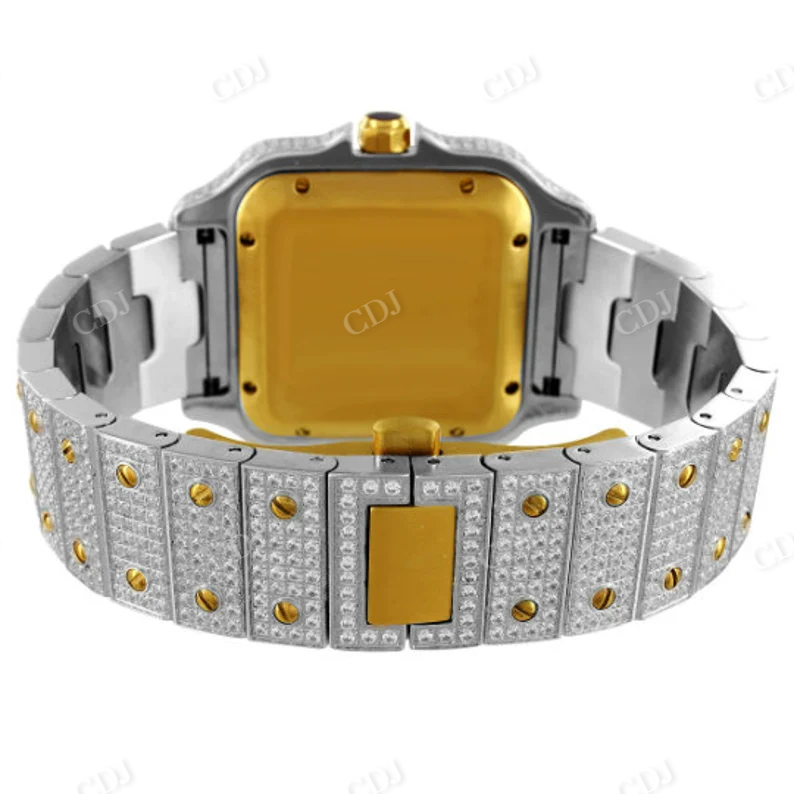 Iced Out Automatic Roman Dial Diamond Luxury Watch  customdiamjewel   