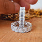 Emerald Cut Full Eternity Moissanite Wedding Band Set  customdiamjewel   