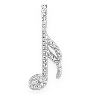 0.50CTW Musical Diamond Pendant  customdiamjewel   