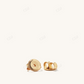 18K Solid Gold Thick Bold Hoop Earrings  customdiamjewel   