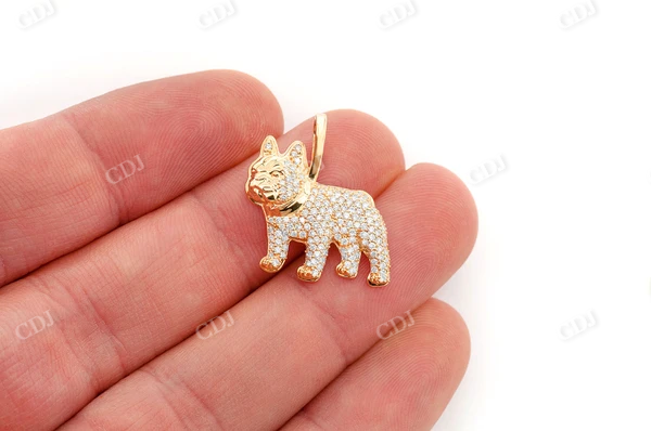 0.50CTW Bulldog Diamond Pendant  customdiamjewel   