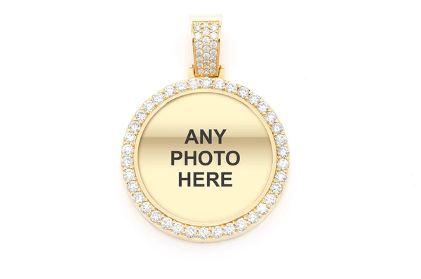 3.50CTW Memory Picture Diamond Pendant  customdiamjewel   