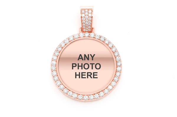 3.50CTW Memory Picture Diamond Pendant  customdiamjewel   