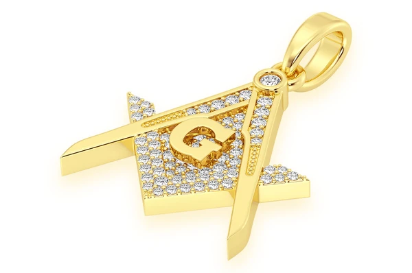 0.45CTW G Symbol Diamond Pendant  customdiamjewel   