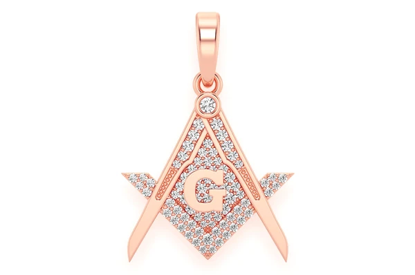 0.45CTW G Symbol Diamond Pendant  customdiamjewel   