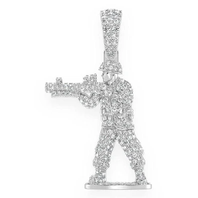 1.00CTW Soldier Diamond Pendant  customdiamjewel   