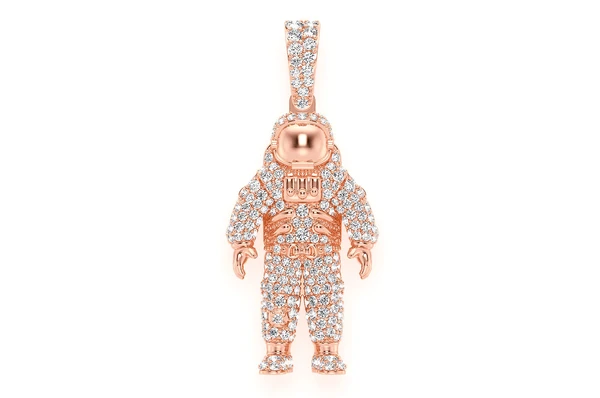 1.00CTW Space Astronaut Diamond Pendant  customdiamjewel   