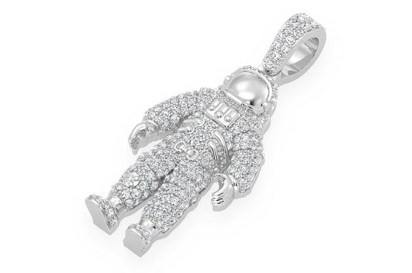 1.00CTW Space Astronaut Diamond Pendant  customdiamjewel   