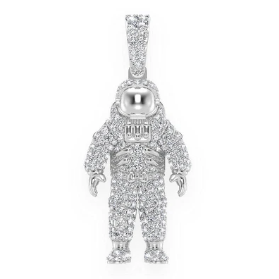 1.00CTW Space Astronaut Diamond Pendant  customdiamjewel   