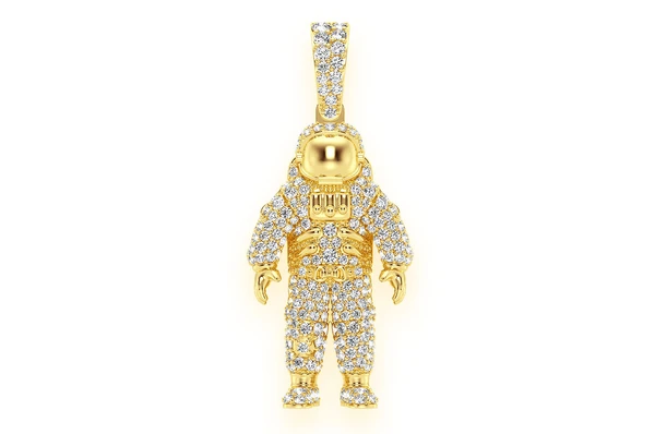 1.00CTW Space Astronaut Diamond Pendant  customdiamjewel   