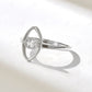 0.18CTW Marquise Lab Grown Diamond Evil Eye Ring  customdiamjewel 10KT White Gold VVS-EF