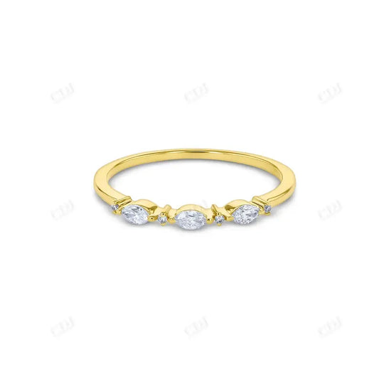 0.16CTW Genuine Natural Diamond Marquise and Round Band  customdiamjewel   