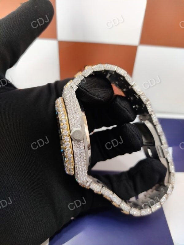 Factory Custom Pass Diamond Test Iced Out Watch  customdiamjewel   