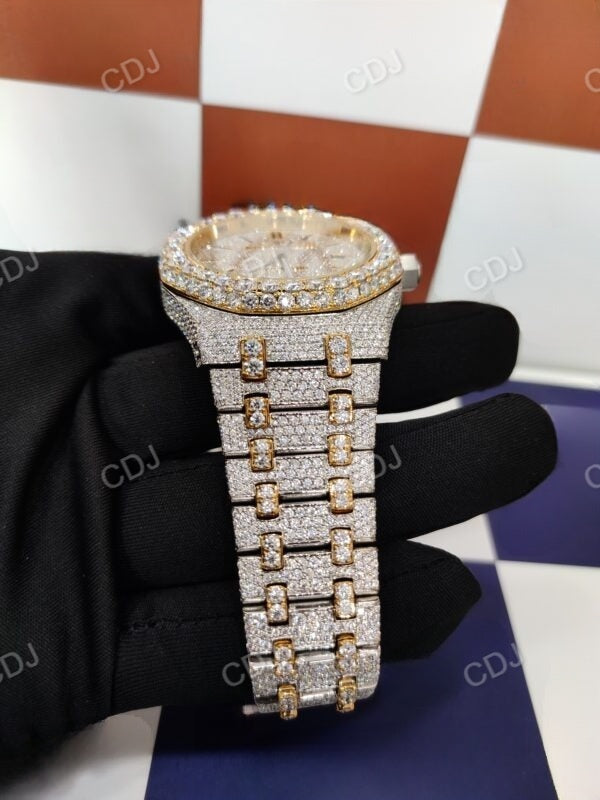 Factory Custom Pass Diamond Test Iced Out Watch  customdiamjewel   