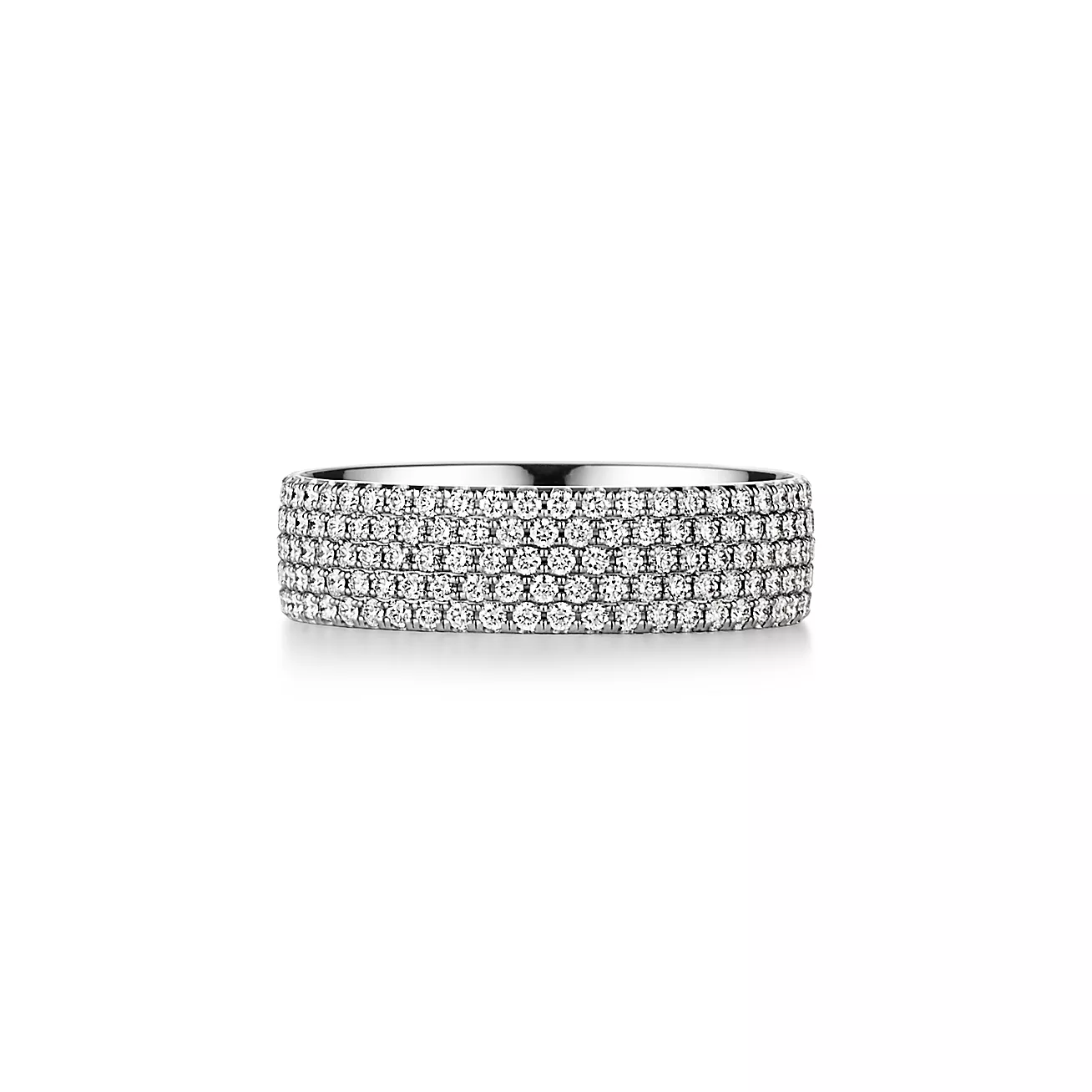 Five Raw Pave Lab Grown Diamond Wedding Band  customdiamjewel 10KT White Gold VVS-EF