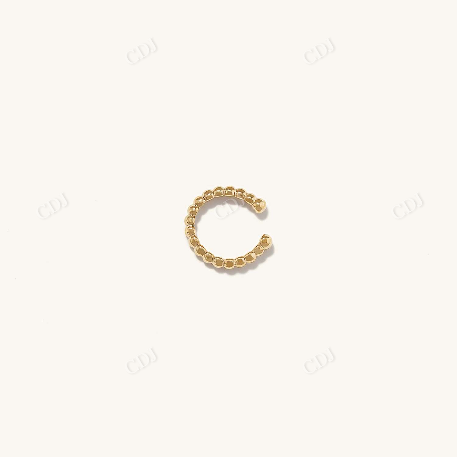 Droplets Ear Cuff  customdiamjewel 10 KT Solid Gold Yellow Gold 