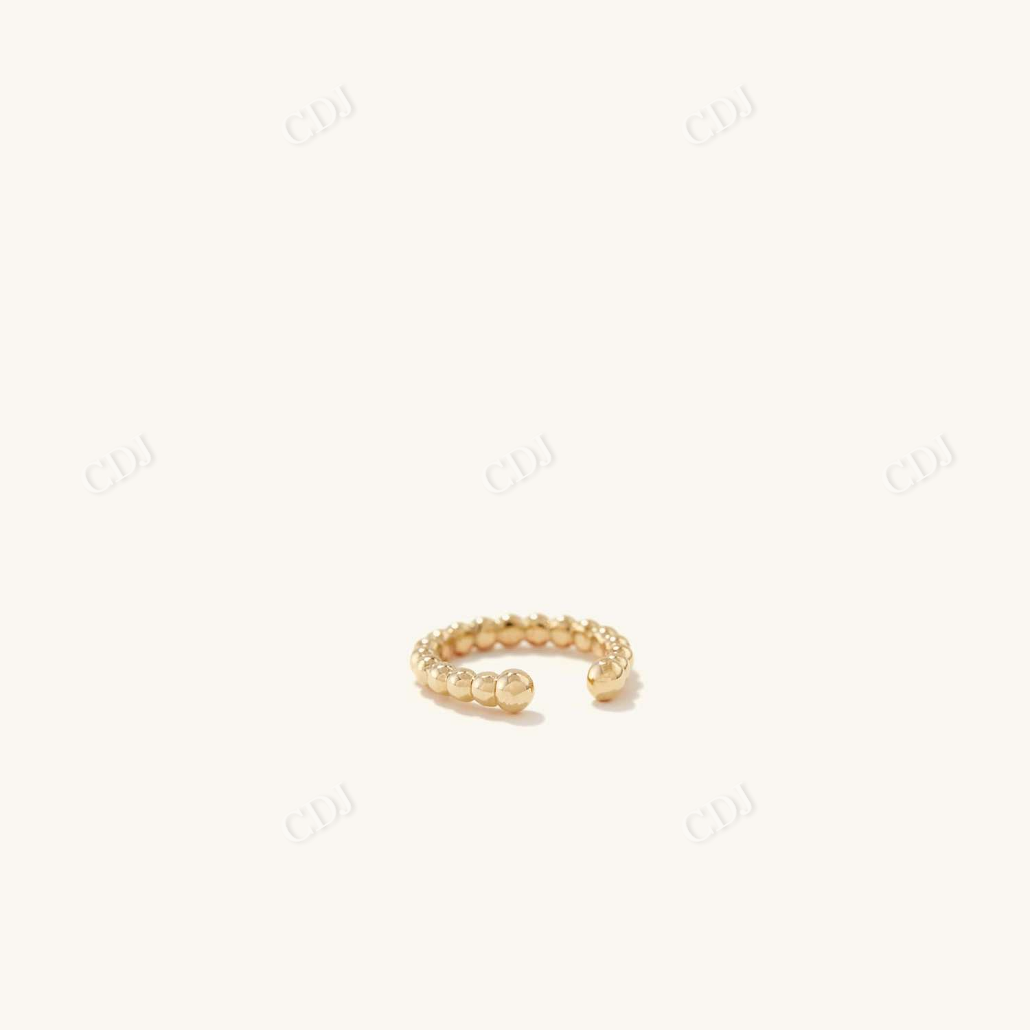 Shop 14K Yellow Gold Beaded Cuff  customdiamjewel   