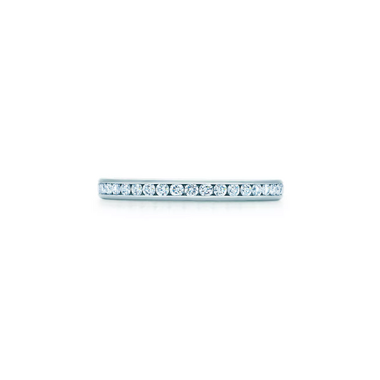 0.36 CTW Natural Diamond Channel Set Eternity Band  customdiamjewel 10KT White Gold VVS-EF