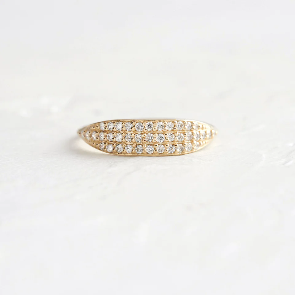 Split Natural Diamond Round Cut Wedding Band  customdiamjewel 10KT Yellow Gold VVS-EF