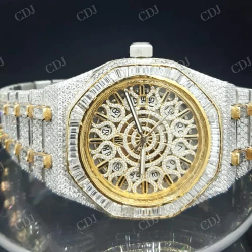 Hip Hop designer Diamond Ice Out Watch  customdiamjewel   