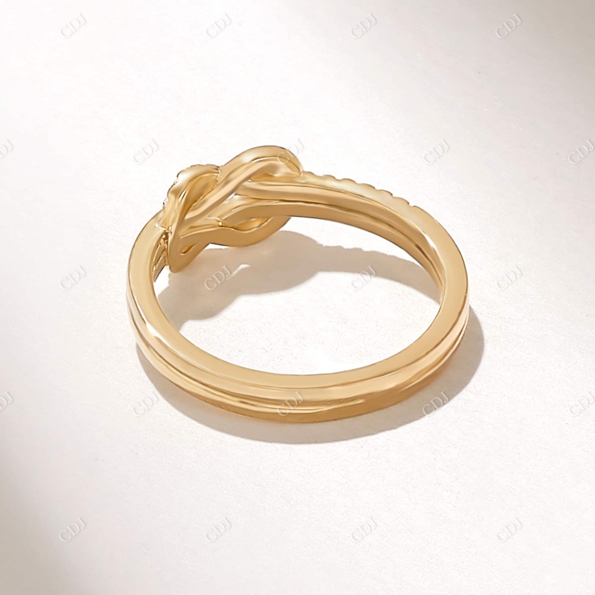 0.14CTW Diamond Bold Knot Infinity Wedding Band  customdiamjewel   