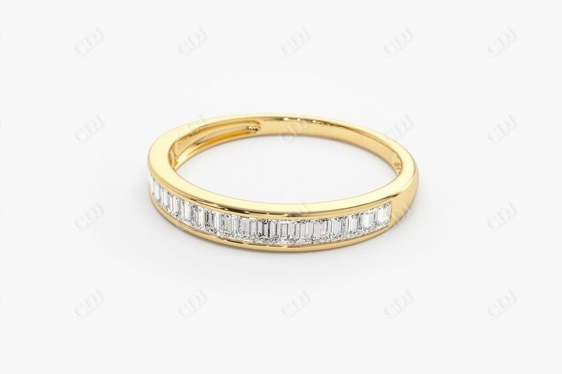 0.40CTW Baguette Cut Lab Grown Diamond Wedding Band  customdiamjewel   