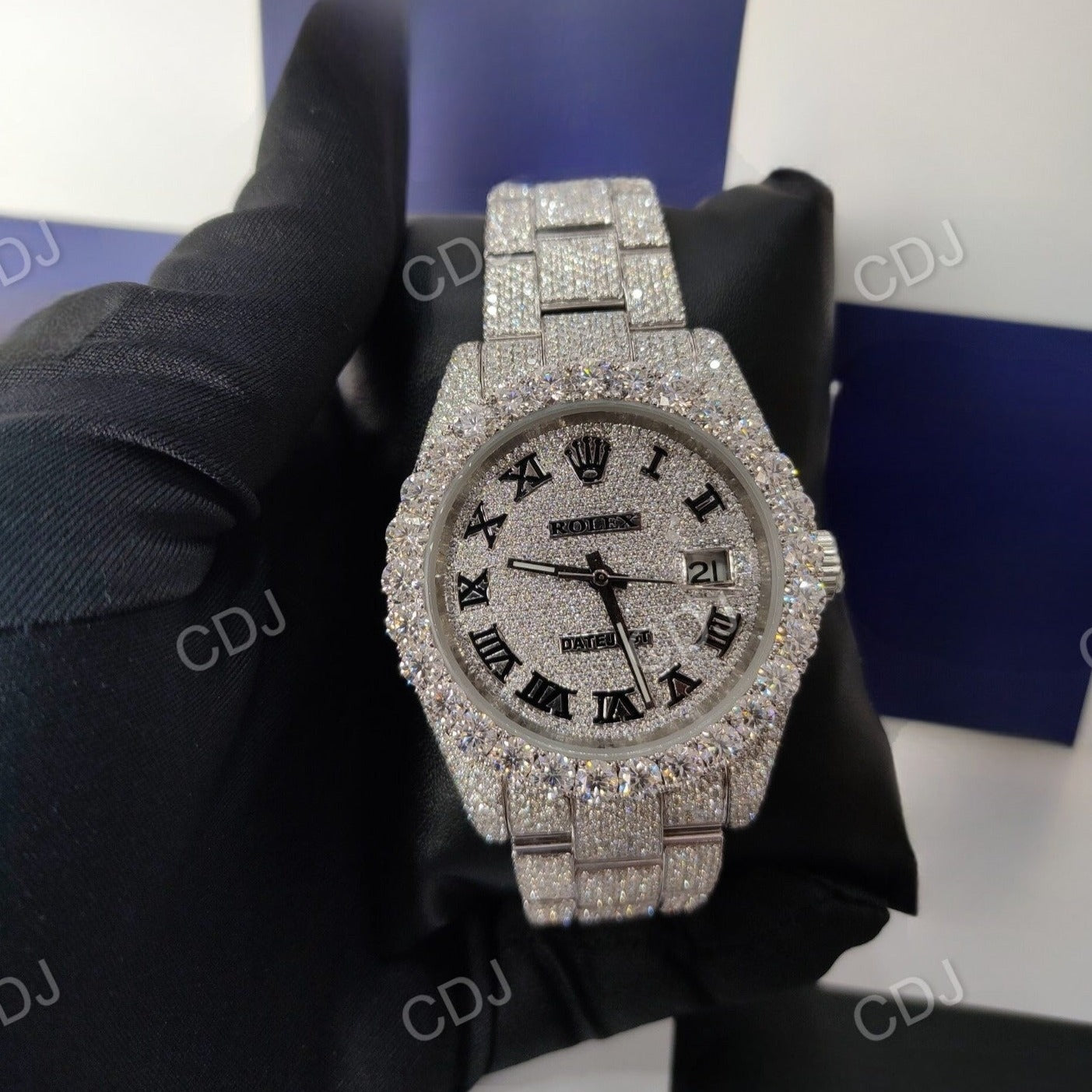 Hip Hop Custom Rolex Diamond Watch (28 to 30 CTW Aprrox.)  customdiamjewel   