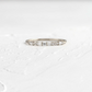 Baguette & Round Cut Lab Grown Dainty Diamond Wedding Band  customdiamjewel 10KT White Gold VVS-EF