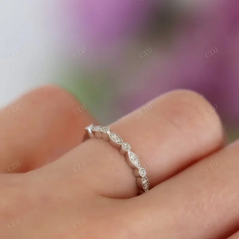 Vintage Style Inspired Lab Grown Diamond Wedding Band  customdiamjewel   