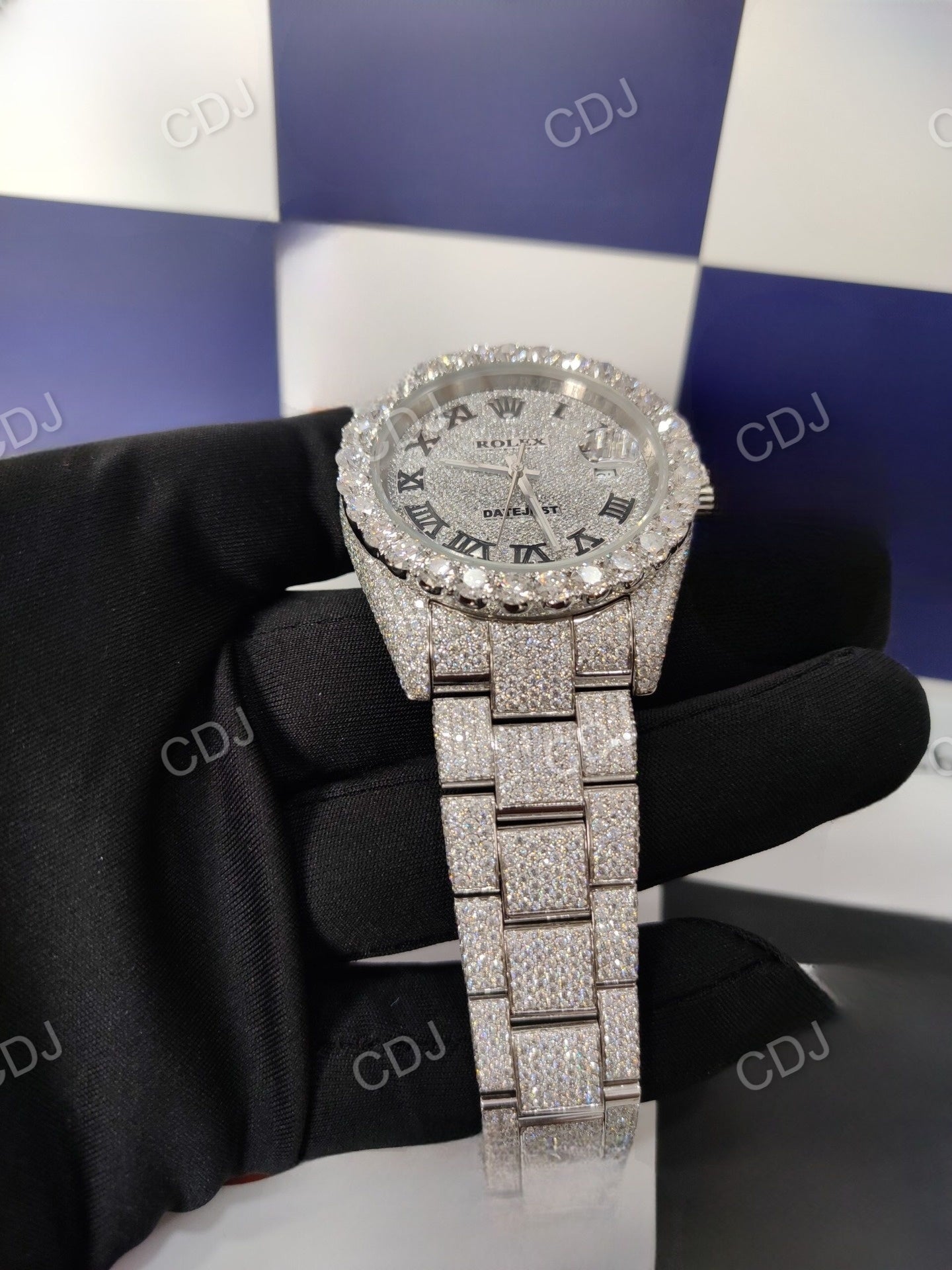 Hip Hop Custom Rolex Diamond Watch (28 to 30 CTW Aprrox.)  customdiamjewel   