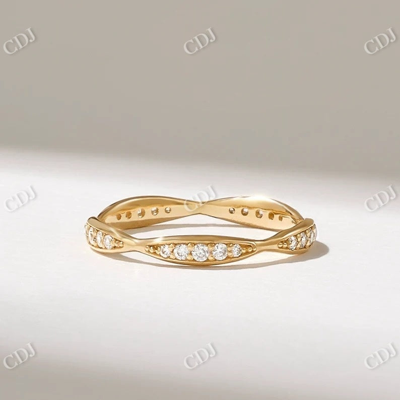 0.19CTW Diamond Pave Eternity Wedding Band  customdiamjewel   