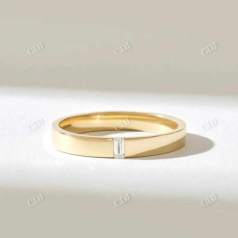 0.05CTW Baguette Cut Lab Grown Diamond Wedding Band  customdiamjewel   