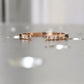 0.05CT Round Lab Grown Diamond Cuff Ring  customdiamjewel 10KT Rose Gold VVS-EF