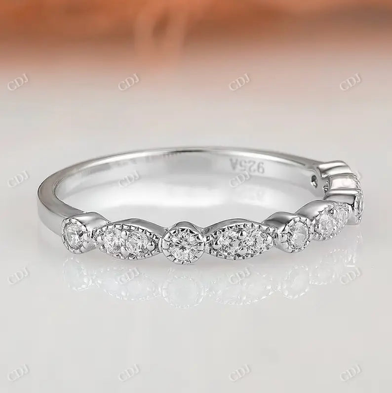 Vintage Style Inspired Lab Grown Diamond Wedding Band  customdiamjewel   