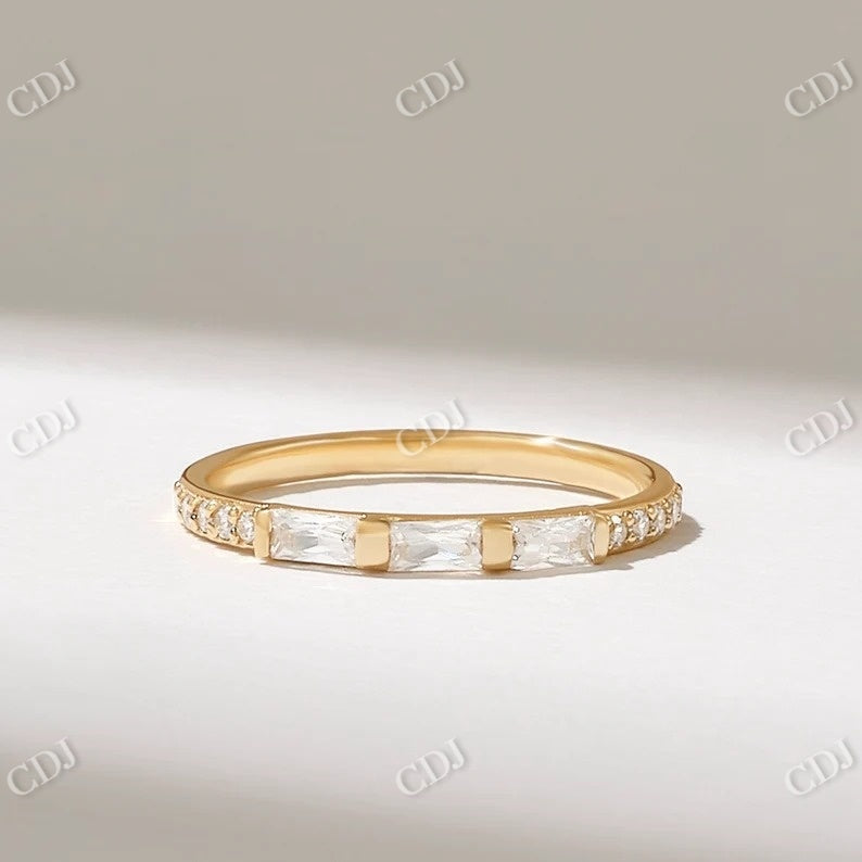 0.41CTW Trio Baguette Diamond Wedding Band  customdiamjewel   