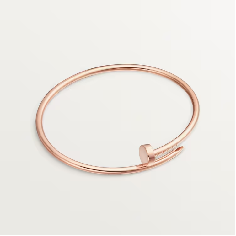 Open Nail Cuff Bangle Bracelet  customdiamjewel 10 KT Solid Gold Rose Gold 