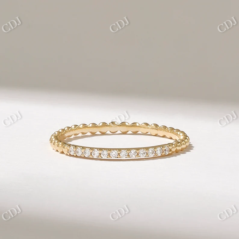 0.17CTW Tiny Ball Set Diamond Wedding Band  customdiamjewel   