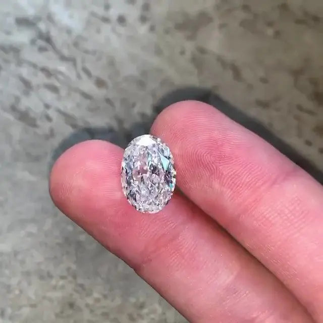 5.0CT Oval Brilliant Cut Loose Moissanite  customdiamjewel   